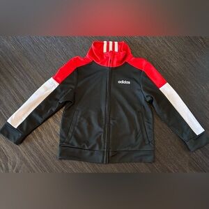 Adidas Kids' Black, Red, and White Jacket